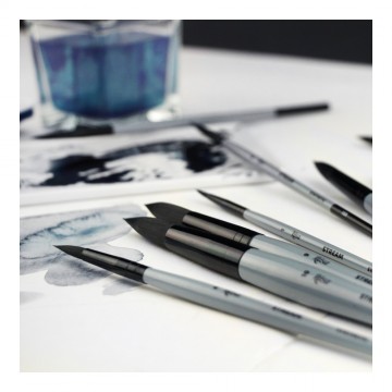 4826 rosa stream penseel synthetic round brush 4