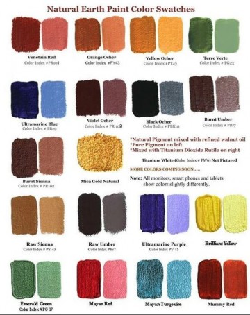 4834 natural earth paint pigment 5