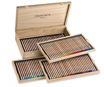 4839 caran dache houtenkist 100 luminance potloden 1