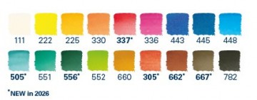 4905 schmincke akademie aquarelverf kleurenkaart