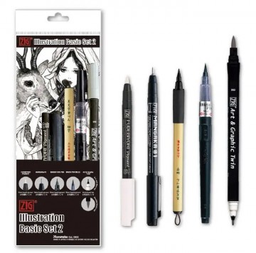 4930 kuretake illustration basic set no 2