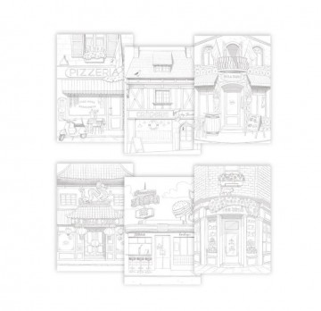 4943 kleurboek les vitrines emmanuelle collin clairefontaine 3