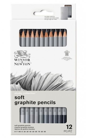 4944 winsor and newton soft graphite pencils 4