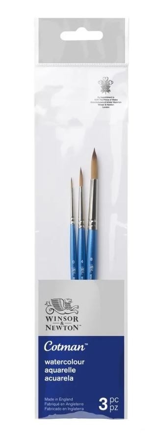 4997 winsor and newton cotman aquarelpenselen 3 stuks 1