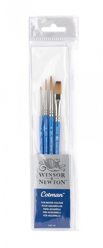 4998 winsor and newton cotman aquarelpenselen 4 stuks 1