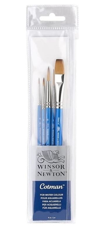 4999 winsor and newton cotman aquarelpenselen 5 stuks 1