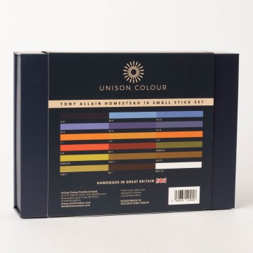 5004 unison tony allain homestead 18 small stick soft pastel set 52026