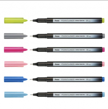 5023 pentel pointliner fineliner 24 stuks 4