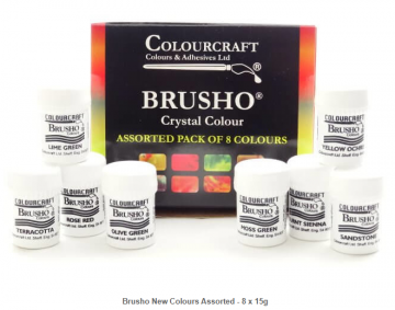 5029 brusho pigment poede 8 nieuwe kleuren