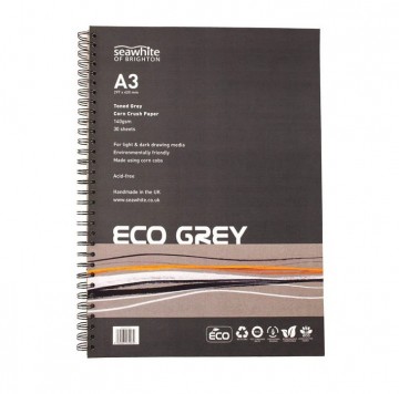 5040 seawhite tekenpapier eco grey a3 140 gram 30 vel 1