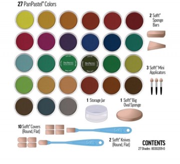 5057 panpastel set shades 17 stuks met tools 2