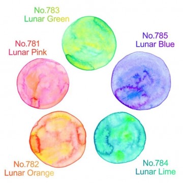 5072 kuretake gansai tambi 5 granulating colors set 3 3
