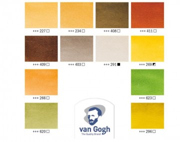5073 talens van gogh aquarelverf nature pocketbox 12 napjes 2