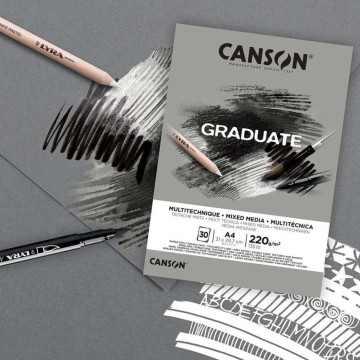 5084 canson graduate mixed media grijs a4 220g m2 30 2