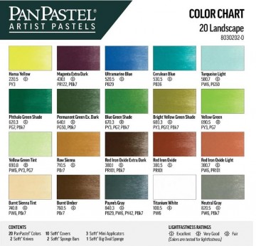 5122 panpastel set van 20 met tools landscape 3