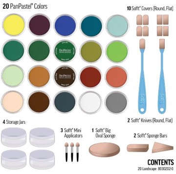 5122 panpastel set van 20 met tools landscape 4