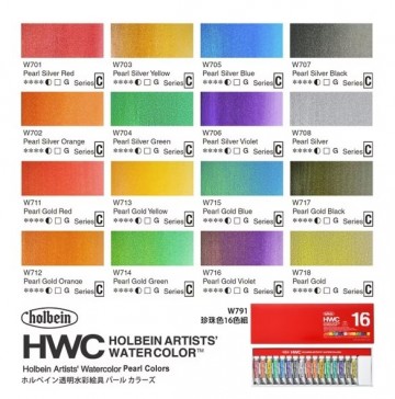 5128 holbein 16 pearl colors