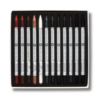 5171 sennlier 12 sketching pencils houtloze potloden grafiet