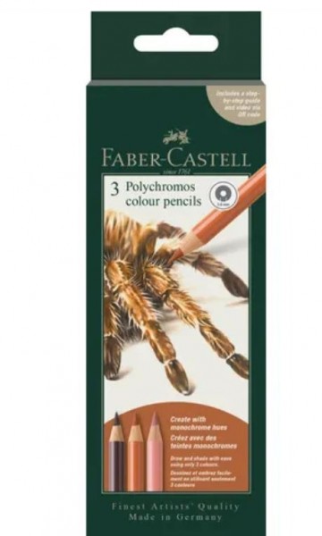 5188 faber castell 3 kleurpotloden met step by step gids spin skintone 1