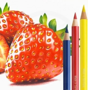 5189 faber castell polychromos set aardbei strawberry