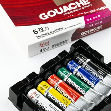 5197 rosa gallery gouache 6 tubes 20 ml 2