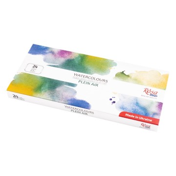 5201 rosa gallery aquarelverf 16 nappen set plein air 1