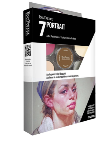 5236 panpastel portrait met 7 kleuren in tray met tools 1