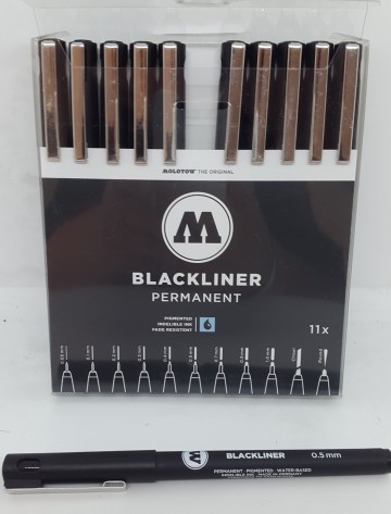 Molotow blackliner zwart per stuk