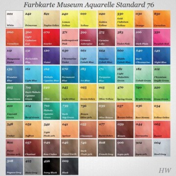 674 caran d ache museum aquarelle kleurenkaart 1