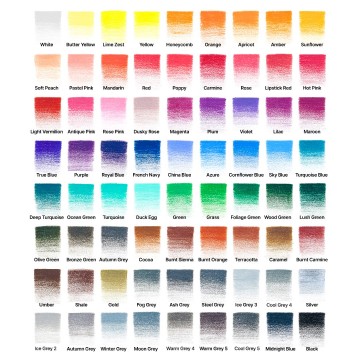 884955097137 wn studio collection 72pc colour pencil set swatches 884955097137