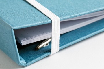 920503  myartbook blue elastic web