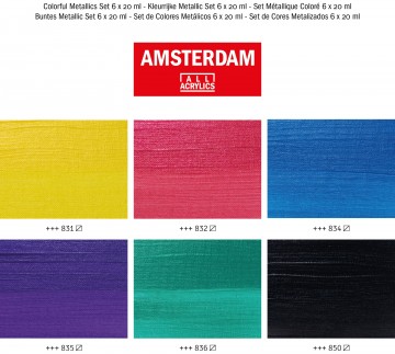 Aaccolorfulmetalicsset6x20ml