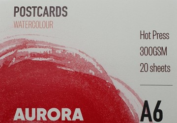Aurora watercolour postcards