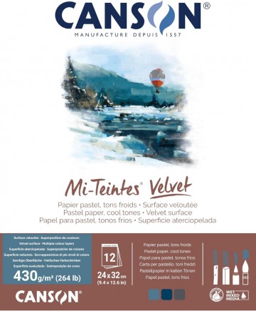 Canson mi teintes velvet 24 32 cool tones