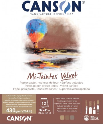 Canson mi teintes velvet 32 41 browntones