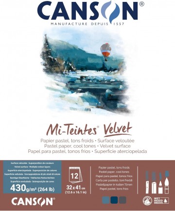 Canson mi teintes velvet 32 41 cool tones