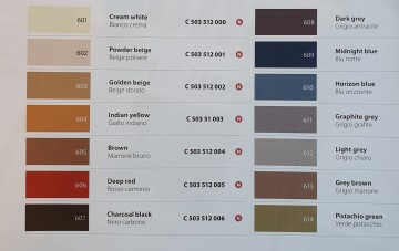 Canson mi teintes velvet colour chart 1
