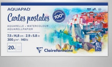 Clairefontaine aquapad cartes postales postkaarten 75 x 148 2