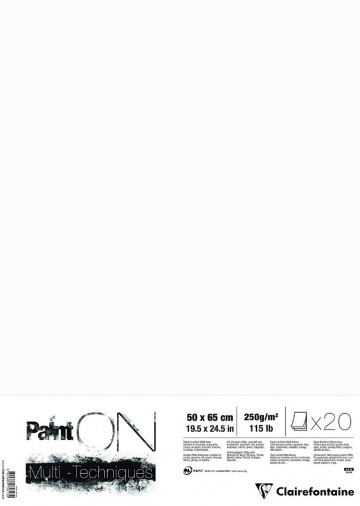 Clairefontaine paint on tekenpapier 50x65cm 250gr