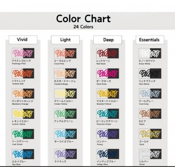 Copic acrea color chart 2