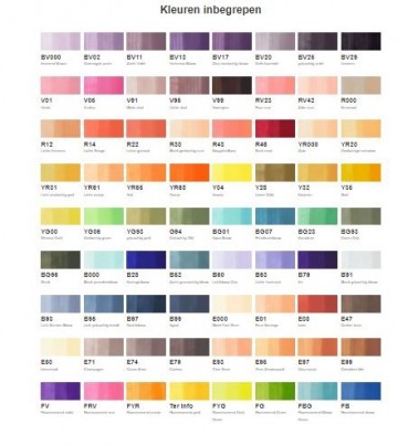 Copic sketch 72 set d kleuren