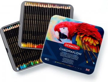 Derwent chromaflow colored pencils 48