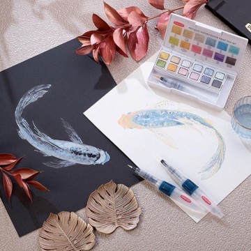 Derwent metallic paint pan set 3