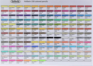 Everycolor holbein colorchart pencils web