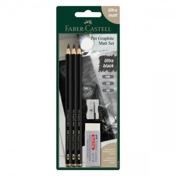Faber castell blister pitt graphite matt hb 2b 4b