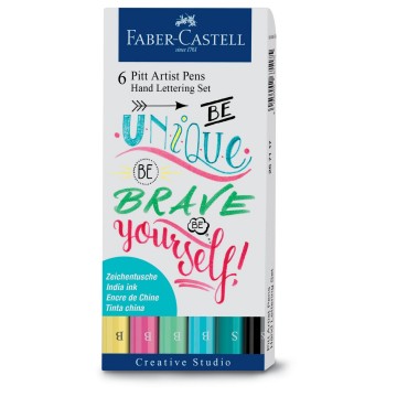 Faber castell pitt artist brush handlettering