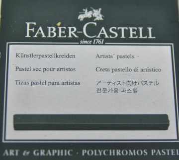 Faber castell  PITT zwart krijt droge pastel per stuk
