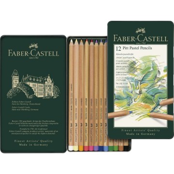 Faber castellpitt pastelsassortiment12kleuren