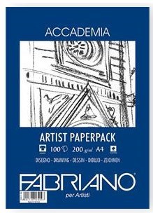 Fabriano accademia artist paperpack 200 gram