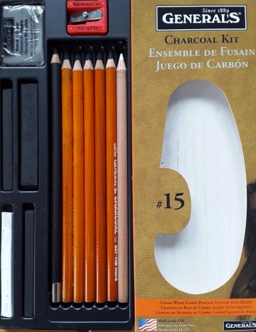 Generals set 15 13 delige houtskool set